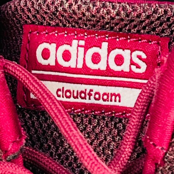 Adidas Cloudfoam QT Racer Running Women's Shoes - Maroon/White - Picture 5 of 10